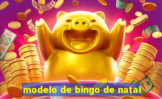 modelo de bingo de natal